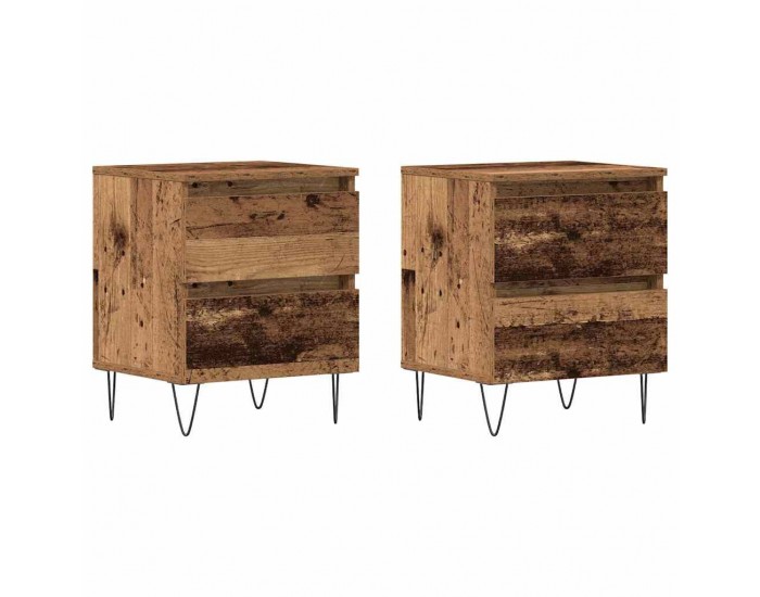 Sonata H Нощен шкаф 2 pcs Старо дърво 40 x 35 x 50 см Инженерно дърво