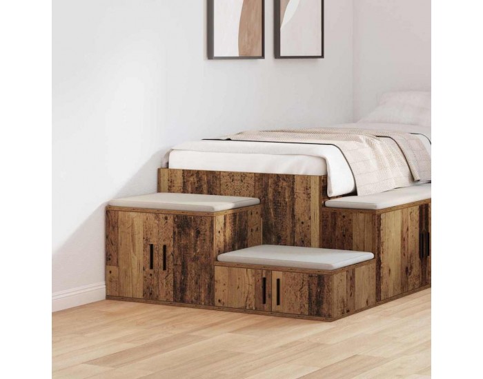 Sonata H Шкаф за съхранение Старо дърво 118 x 41 x 40 см Инженерно дърво