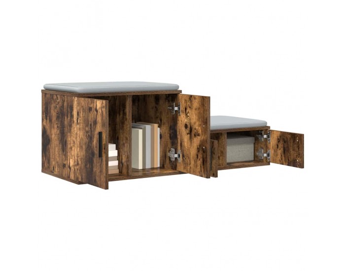 Sonata H Шкаф за съхранение Опушен дъб 108 x 41 x 40 см Инженерно дърво Sonata H Шкаф за съхранение Опушен дъб 108 x 41 x 40 см Инженерно дърво