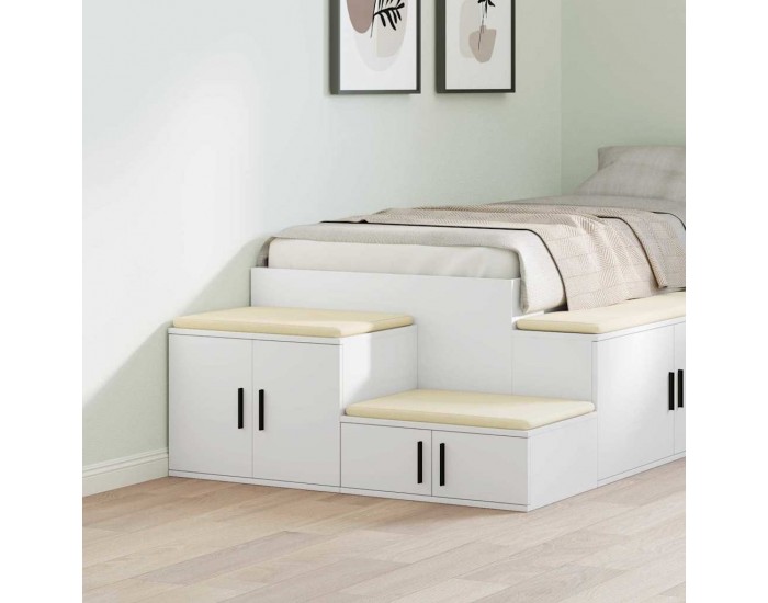 Sonata H Шкаф за съхранение Бяло 103 x 41 x 40 см Инженерно дърво