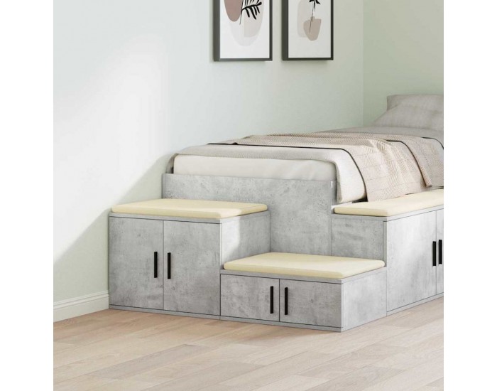 Sonata H Шкаф за съхранение Бетонно сиво 103 x 41 x 40 см