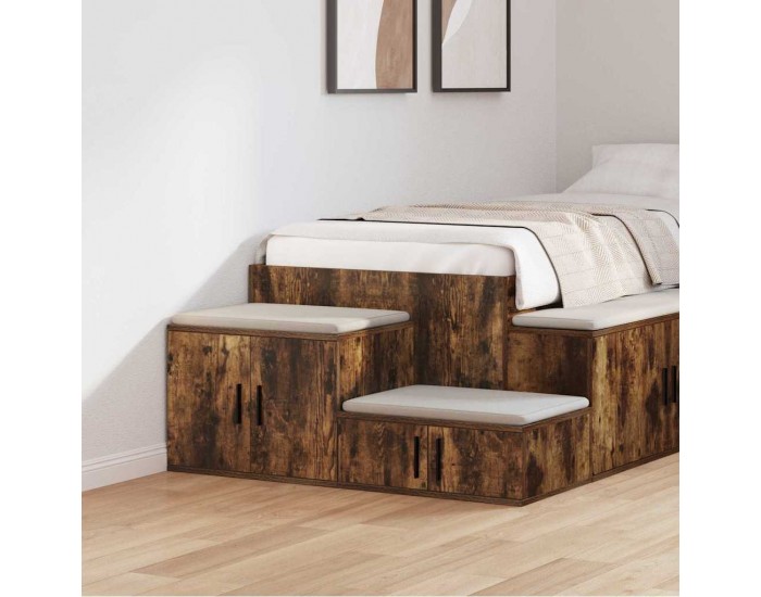 Sonata H Шкаф за съхранение Опушен дъб 103 x 41 x 40 см Инженерно дърво Sonata H Шкаф за съхранение Опушен дъб 103 x 41 x 40 см Инженерно дърво