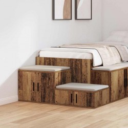 Sonata H Шкаф за съхранение Старо дърво 103 x 41 x 40 см Инженерно дърво - Нощни шкафчета
