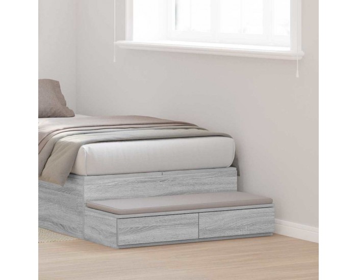 Sonata H Чекмеджета за легло с чекмедже Сив сонома 100 x 36.5 x 16.5 см