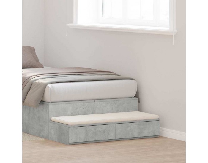 Sonata H Чекмеджета за легло с чекмедже Бетонно сиво 80 x 36.5 x 16.5 см