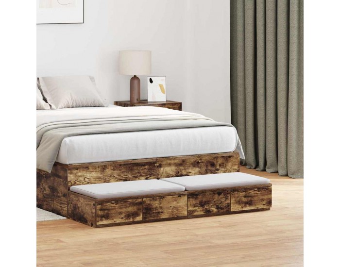 Sonata H Чекмеджета за легло с чекмедже Опушен дъб 120 x 36.5 x 16.5 см