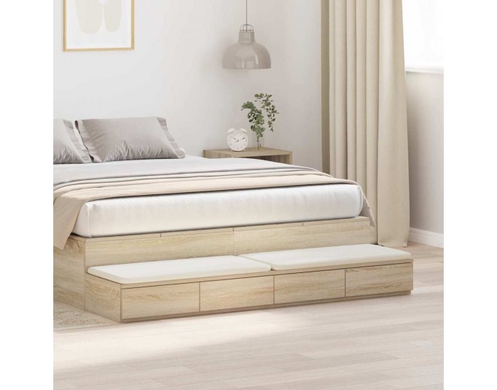 Sonata H Чекмеджета за легло с чекмедже дъб сонома 150 x 36.5 x 16.5 см