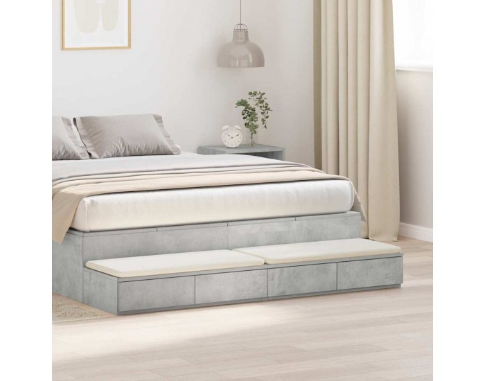 Sonata H Чекмеджета за легло Бетонно сиво 150 x 36.5 x 16.5 см Sonata H Чекмеджета за легло Бетонно сиво 150 x 36.5 x 16.5 см