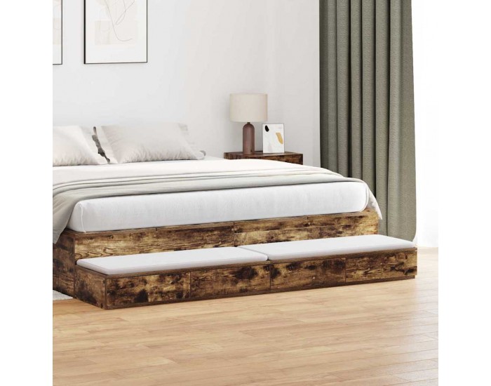 Sonata H Чекмеджета за легло с чекмедже Опушен дъб 180 x 36.5 x 16.5 см