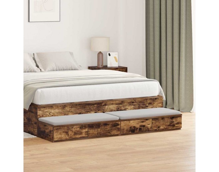 Sonata H Чекмеджета за легло с чекмедже Опушен дъб 135 x 36.5 x 16.5 см