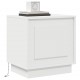 Sonata H Нощен шкаф с Бяло 44 x 34.5 x 45 см Инженерно дърво