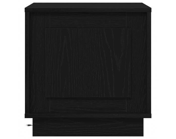 Sonata H Нощен шкаф с Черно 44 x 34.5 x 45 см Инженерно дърво