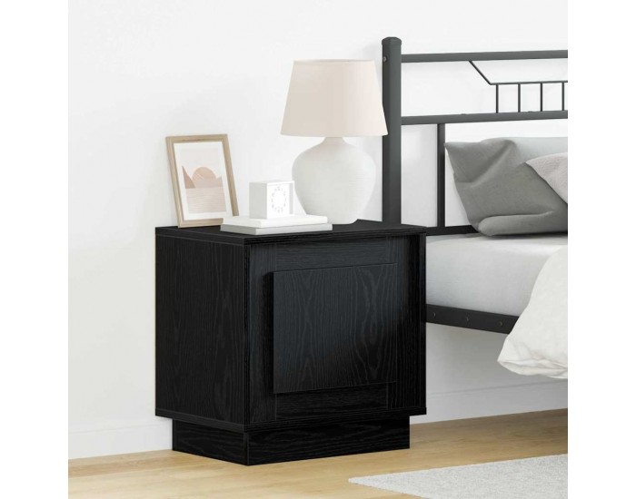 Sonata H Нощен шкаф с 2 pcs Черно 44 x 34.5 x 45 см Инженерно дърво