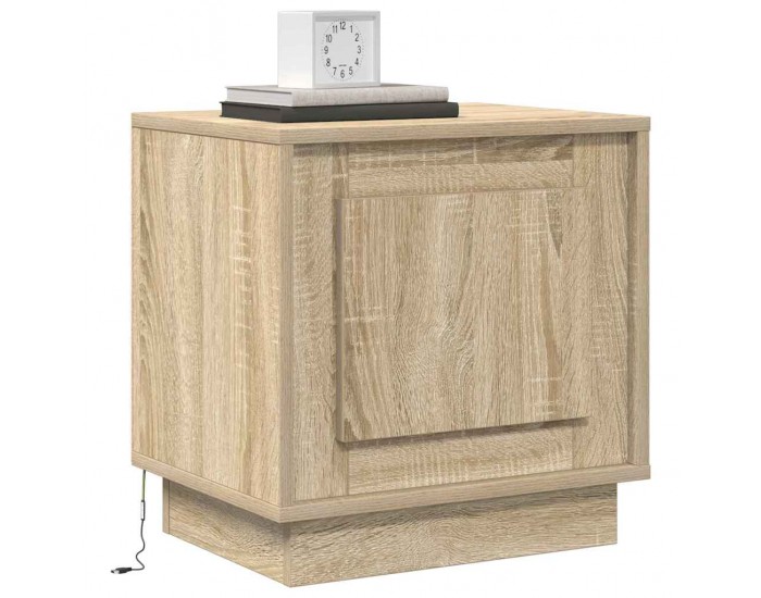 Sonata H Нощен шкаф с дъб сонома 44 x 34.5 x 45 см Инженерно дърво