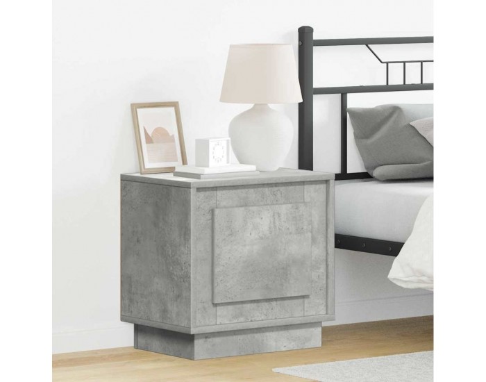 Sonata H Нощен шкаф с Бетонно сиво 44 x 34.5 x 45 см Инженерно дърво