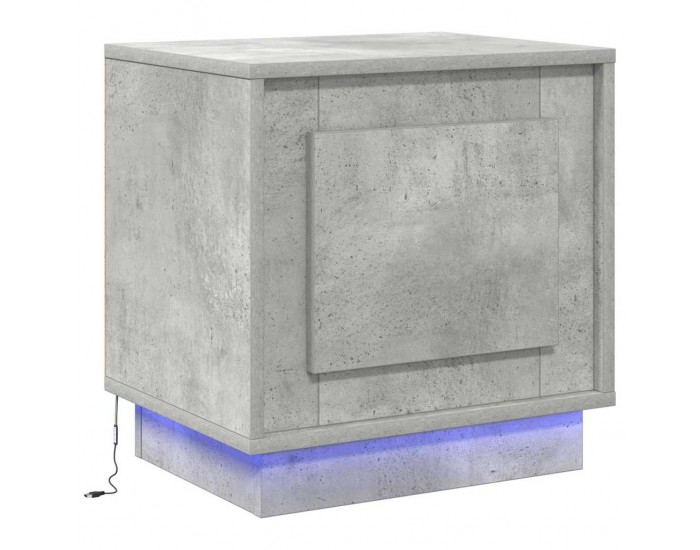 Sonata H Нощен шкаф с Бетонно сиво 44 x 34.5 x 45 см Инженерно дърво