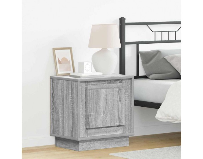 Sonata H Нощен шкаф с Сив 44 x 34.5 x 45 см Инженерно дърво
