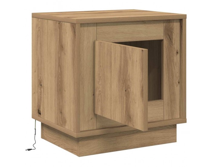 Sonata H Нощен шкаф с Дъб 44 x 34.5 x 45 см Инженерно дърво