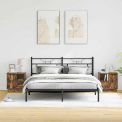 Sonata H Нощен шкаф 2 pcs Опушен дъб 50 x 34.5 x 50 см. Инженерно дърво - Нощни шкафчета