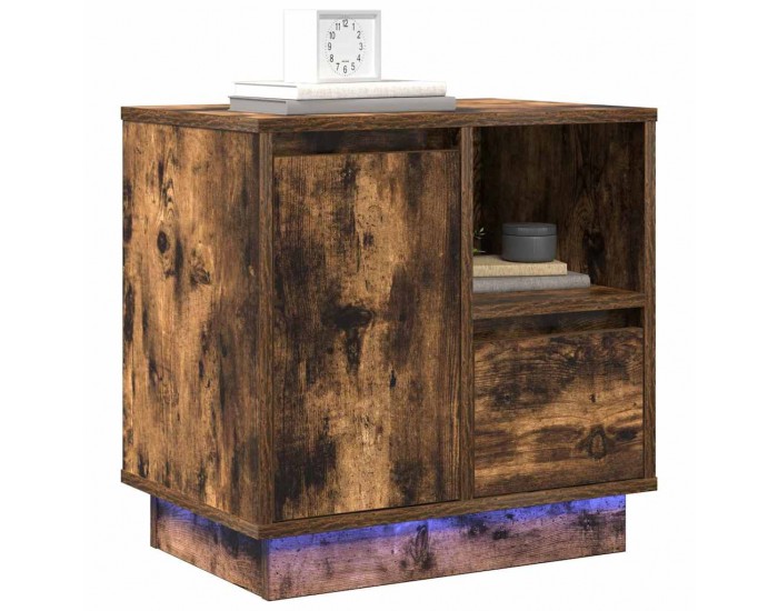 Sonata H Нощен шкаф 2 pcs Опушен дъб 50 x 34.5 x 50 см. Инженерно дърво