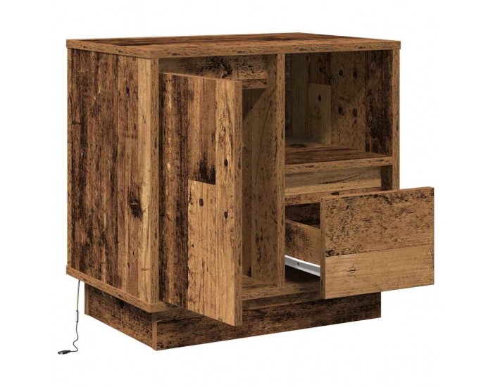 Sonata H Нощен шкаф 2 pcs Старо дърво 50 x 34.5 x 50 см. Инженерно дърво