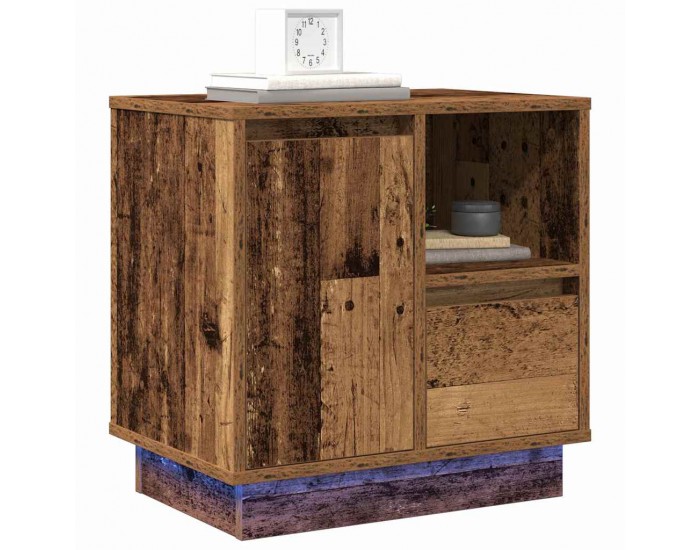 Sonata H Нощен шкаф 2 pcs Старо дърво 50 x 34.5 x 50 см. Инженерно дърво