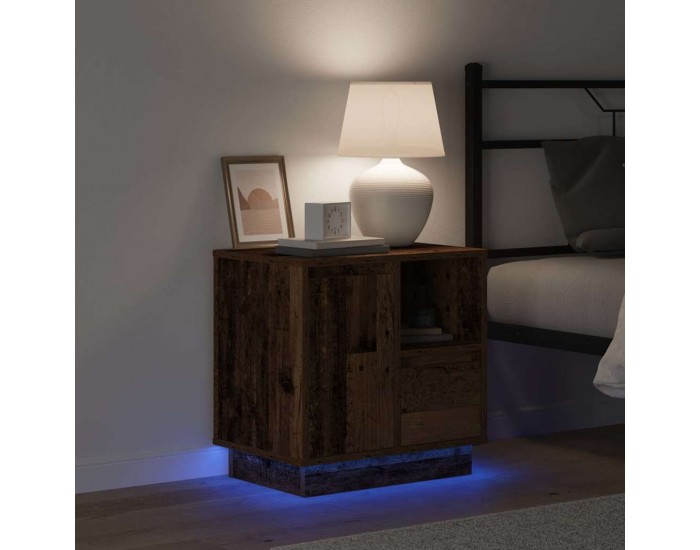 Sonata H Нощен шкаф 2 pcs Старо дърво 50 x 34.5 x 50 см. Инженерно дърво