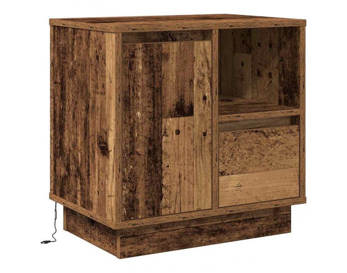 Sonata H Нощен шкаф 2 pcs Старо дърво 50 x 34.5 x 50 см. Инженерно дърво