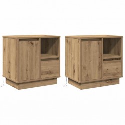 Sonata H Нощен шкаф 2 pcs дъб артизан 50 x 34.5 x 50 см. Инженерно дърво - Нощни шкафчета