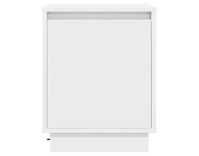 Sonata H Нощен шкаф с Бяло 39 x 34.5 x 50 см Инженерно дърво