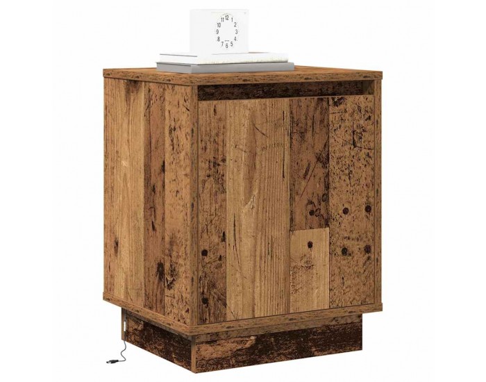 Sonata H Нощен шкаф 2 pcs Старо дърво 39 x 34.5 x 50 см Инженерно дърво