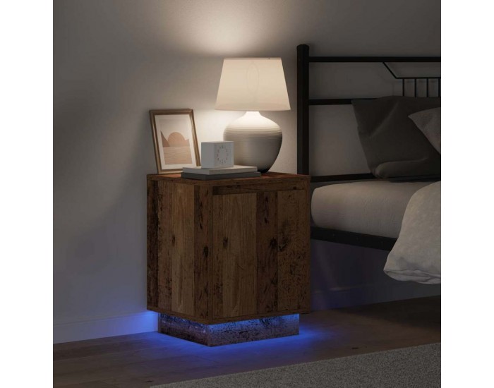 Sonata H Нощен шкаф 2 pcs Старо дърво 39 x 34.5 x 50 см Инженерно дърво