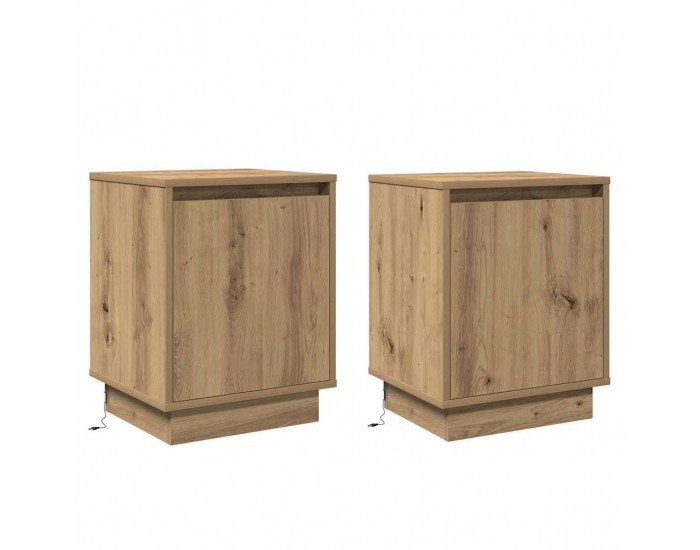 Sonata H Нощен шкаф 2 pcs дъб артизан 39 x 34.5 x 50 см Инженерно дърво