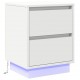 Sonata H Нощен шкаф с 2 pcs Бяло 39 x 34.5 x 50 см Инженерно дърво