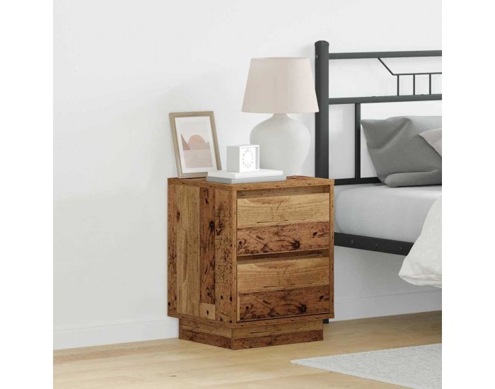 Sonata H Нощен шкаф 2 pcs Старо дърво 39 x 34.5 x 50 см Инженерно дърво