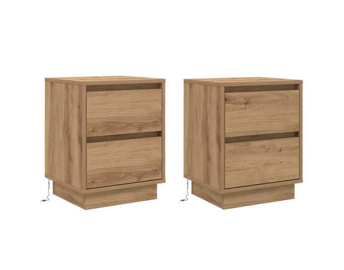 Sonata H Нощен шкаф 2 pcs дъб артизан 39 x 34.5 x 50 см Инженерно дърво