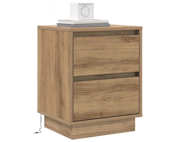 Sonata H Нощен шкаф 2 pcs дъб артизан 39 x 34.5 x 50 см Инженерно дърво