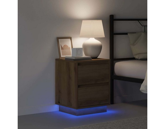 Sonata H Нощен шкаф 2 pcs дъб артизан 39 x 34.5 x 50 см Инженерно дърво