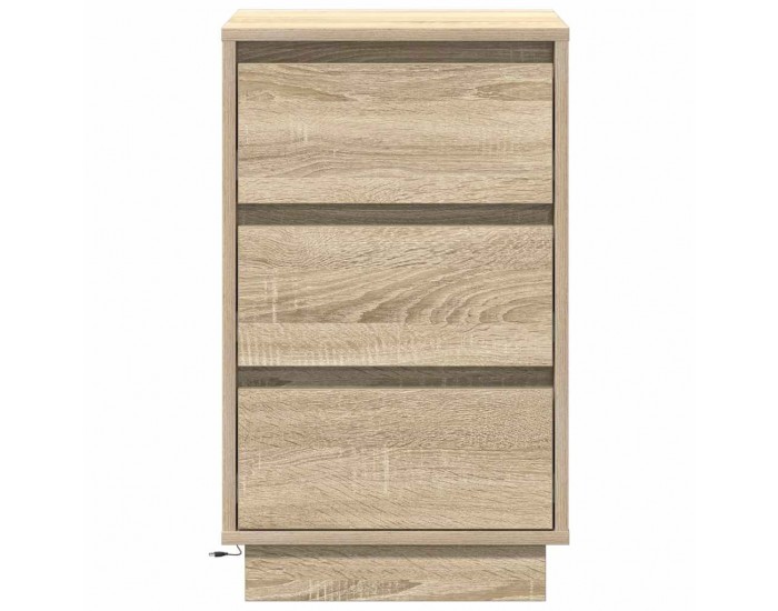 Sonata H Нощен шкаф с дъб сонома 39 x 34.5 x 65 см Инженерно дърво