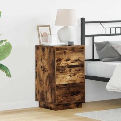 Sonata H Нощен шкаф с Опушен дъб 39 x 34.5 x 65 см Инженерно дърво - Спалня
