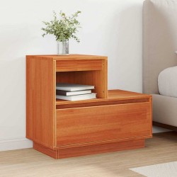 Sonata H Нощен шкаф Восъчнокафяв 60 x 34 x 51 см Масивно дърво бор - Нощни шкафчета