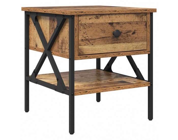 Sonata H Нощно Шкафче с чекмедже Старо дърво 40 x 42 x 45 см