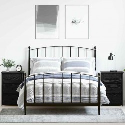 Sonata H Нощен шкаф с чекмедже 2 pcs Черен дъб - Нощни шкафчета