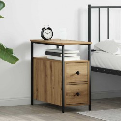Sonata H Нощен шкаф дъб артизан 30 x 60 x 60 см Инженерно дърво - Нощни шкафчета