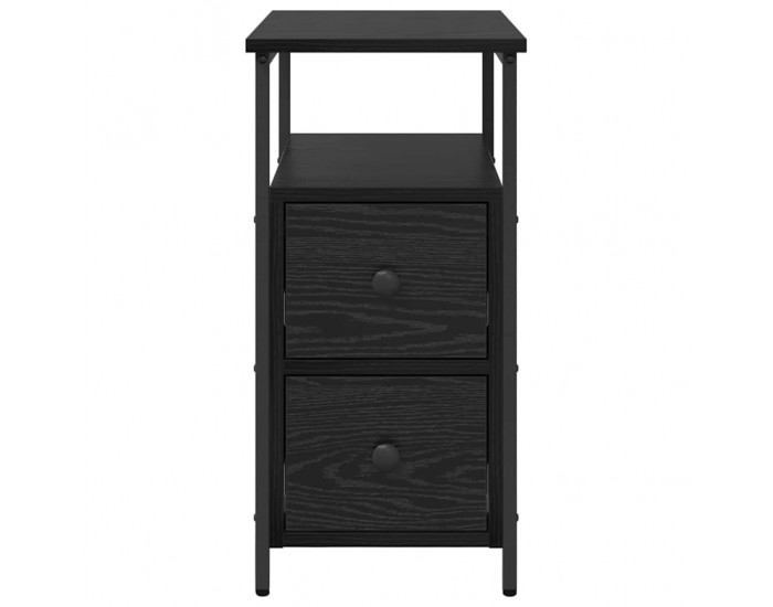 Sonata H Нощен шкаф с чекмедже Черен дъб 30 x 60 x 60 см Инженерно дърво