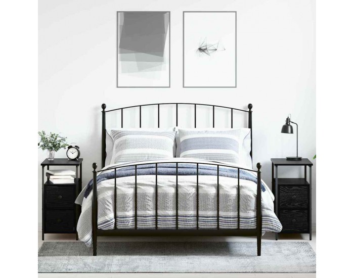 Sonata H Нощен шкаф 2 pcs Черен дъб 30 x 60 x 60 см Инженерно дърво