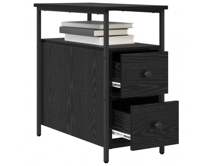 Sonata H Нощен шкаф 2 pcs Черен дъб 30 x 60 x 60 см Инженерно дърво