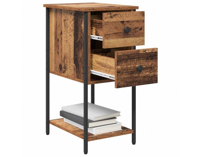 Sonata H Нощен шкаф 2 pcs Старо дърво 32 x 42 x 70 см Инженерно дърво