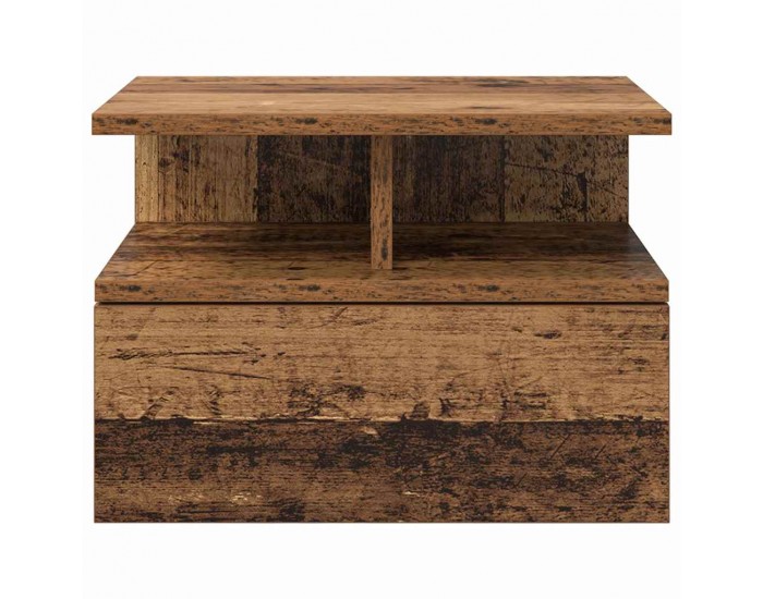 Sonata H Плаваща нощно шкафче с чекмедже Старо дърво 40 x 31 x 27 см