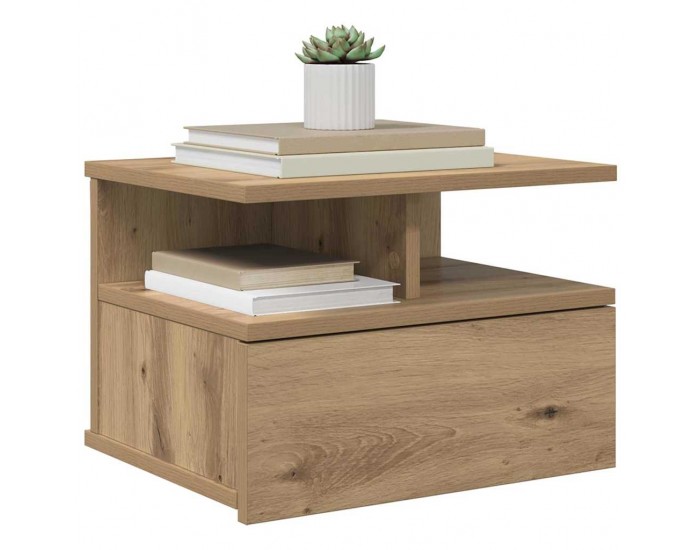 Sonata H Плаваща нощно шкафче с чекмедже дъб артизан 40 x 31 x 27 см